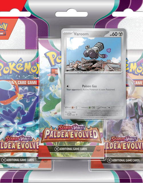 Load image into Gallery viewer, TCG:  Scarlet and Violet 2 Paldea Evolved 3 Pack Blister (Random Promo)
