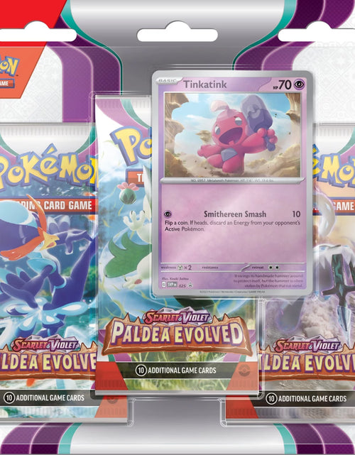 Load image into Gallery viewer, TCG:  Scarlet and Violet 2 Paldea Evolved 3 Pack Blister (Random Promo)
