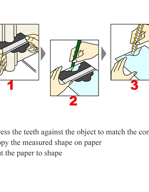 Load image into Gallery viewer, Shape Gauge Duplicator Profile Duplication Gauge Contour Template Plastic Contour Copy Duplicator Measuring Tool Contour Gauge
