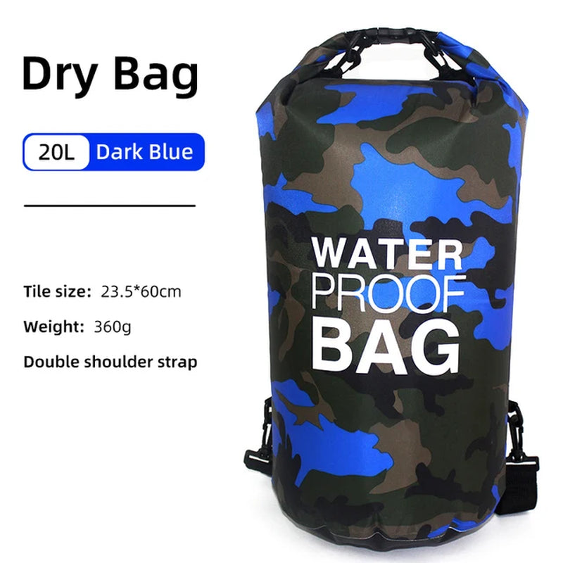 Waterproof Dry Bag 30L 20L 15L 10L 5L for Kayak Swimming Trekking Boating Floating Gym Bags Beach Accessories Rafting Bag