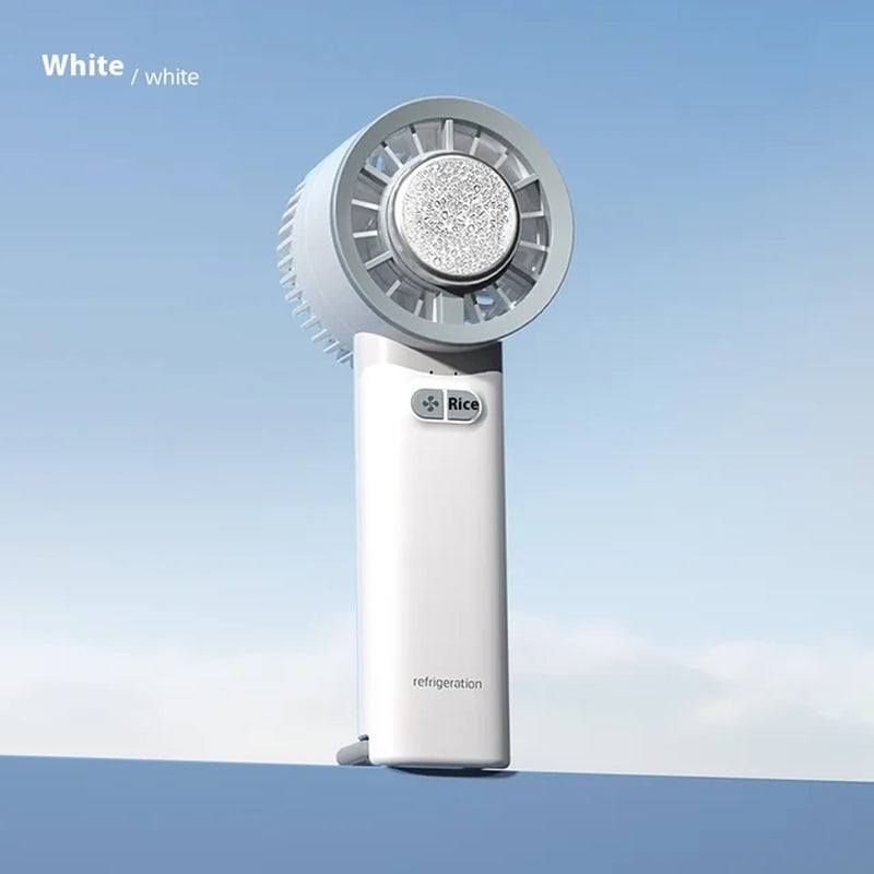 2024 Summer Gadget Handheld Turbo Jet Fan Mini Portable Ice Cold Fan Generation Brushless Motor Wind High Speed Duct Fans Violen