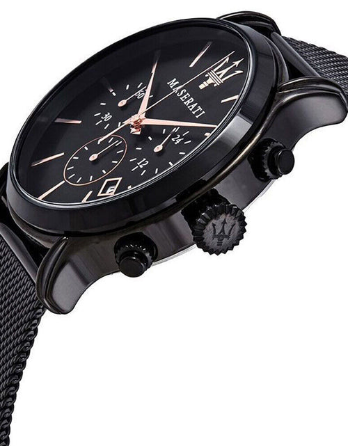 Load image into Gallery viewer, Maserati Epoca Black Steel Case with Milanese Strap Men&#39;S Watch. R8873618006
