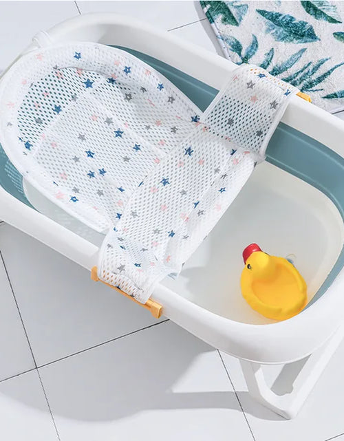 Load image into Gallery viewer, Baby Bath Mat Newborn T-Net Adjustable Newborn Bath Net Bath Protector Bath Accessories Baby Products Foldable Bath and Shower
