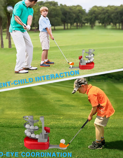 Load image into Gallery viewer, Kids Golf Play Set Sports Toys Outdoor and Indoor Play Golf, 15 Golf and Club Birthday Gifts for 3-10 Years Old Kids, Red
