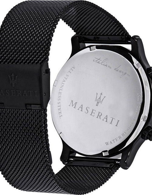 Load image into Gallery viewer, Maserati Epoca Black Steel Case with Milanese Strap Men&#39;S Watch. R8873618006
