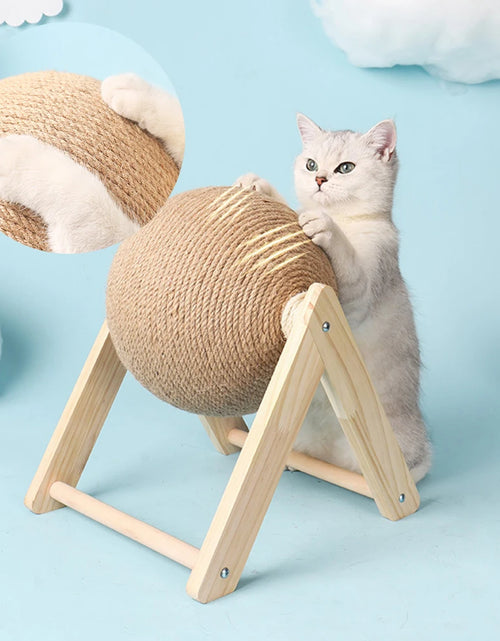 Load image into Gallery viewer, Cat Scratching Ball Toy Kitten Sisal Rope Ball Board Grinding Paws Cats Scratcher Wear-Resistant Pet Furniture Supplies
