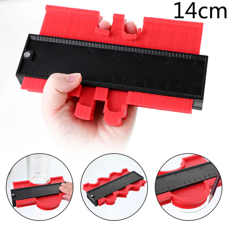 Shape Gauge Duplicator Profile Duplication Gauge Contour Template Plastic Contour Copy Duplicator Measuring Tool Contour Gauge