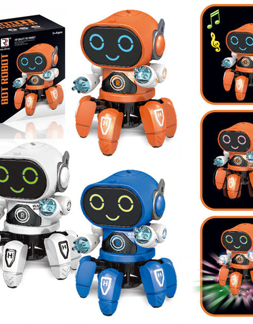 Load image into Gallery viewer, Kids Dance Robots Music LED 6 Claws Octopus Robot Birthday Gift Toys for Children Early Education Baby Toy Boys Girls
