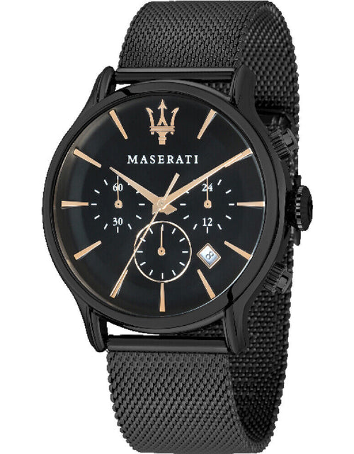 Load image into Gallery viewer, Maserati Epoca Black Steel Case with Milanese Strap Men&#39;S Watch. R8873618006
