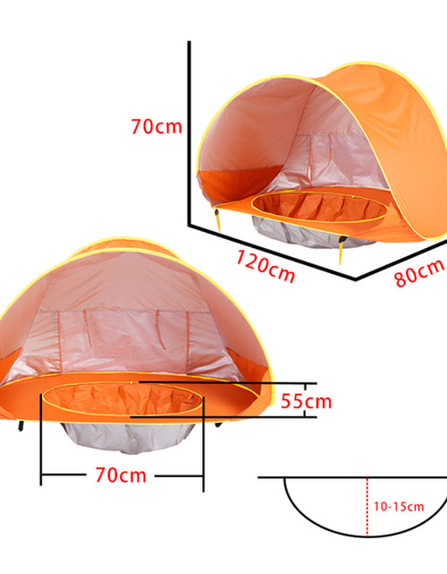 Load image into Gallery viewer, Baby Beach Tent Portable Shade Pool UV Protection Sun Shelter for Infant Outdoor Toys Child Swimming Pool Play House Tent Toys
