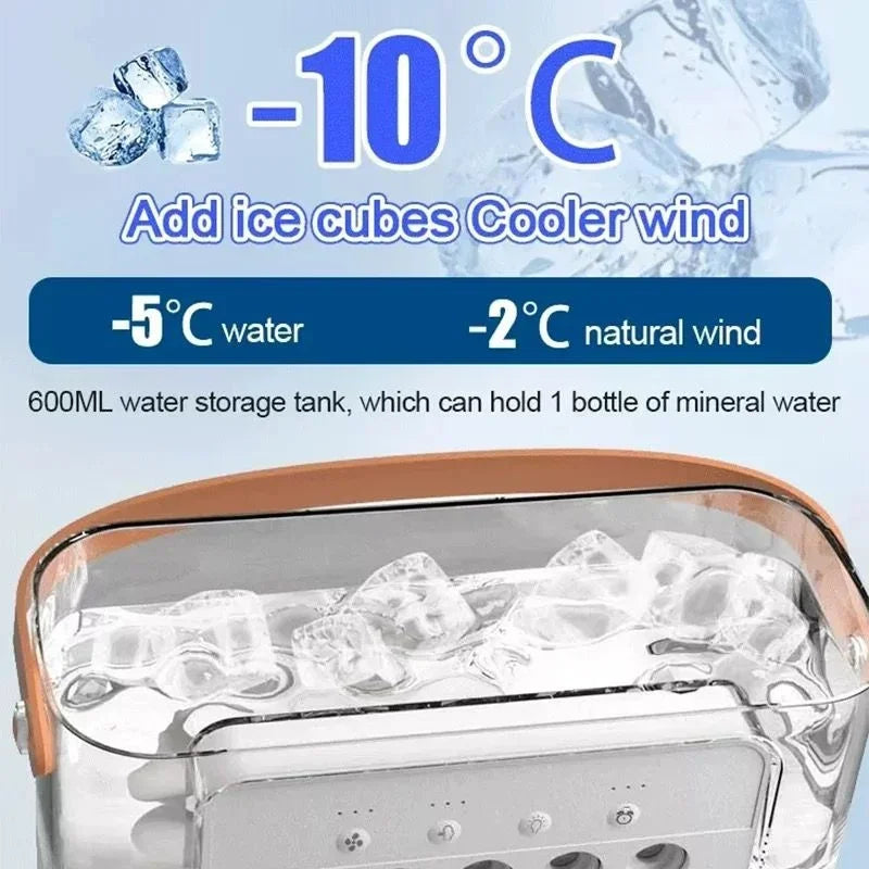 Portable 3 in 1 Fan Air Conditioner Household Small Air Cooler LED Night Lights Humidifier Air Adjustment Home Fans Dropshipping